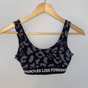 Assholes Live Forever Sports Bra